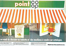 PUBLICITE ADVERTISING 016  1982   Magasins  POINT COOP (2p)  vente sur catalogue
