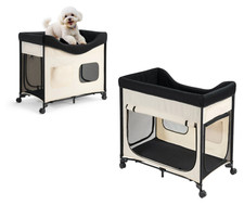 Lit surélevé pliable chien