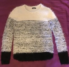 Pull très doux à longs Poils Manches longues Fille / femme Taille S Jennyfer TBE