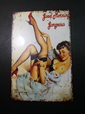 Plaque publicitaire en tôle