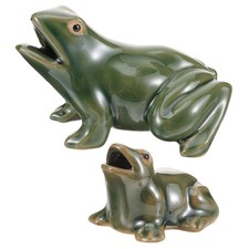 2 Pcs Figurine Grenouille De