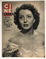 ►CINE REVUE n°6/1951-VIVIANE ROMANCE-MICHELE MORGAN-EDWIGE FEUILLERE-HEDY LAMARR