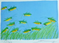 Walasse Ting Busy Bodies Lucky