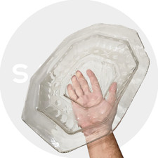 Grand plat en verre taillé – Époque Louis XVI, fin XVIIIe siècle - antique glass