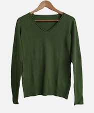 Pull fin vert. Rayonne. Nylon