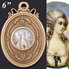 Antique French HP Portrait