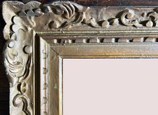 Ancien Cadre Montparnasse Bois sculpté patiné