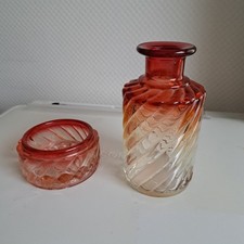 Cristal de Baccarat Bambou Flacon et poudrier