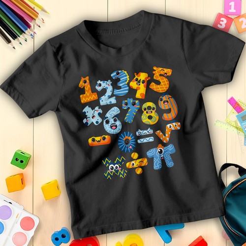 Shirt garçon fille monster - t-shirt,