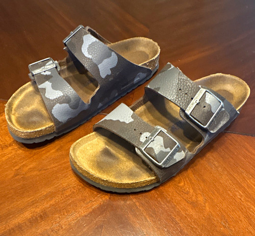 Birkenstock grey camo sandals - birkenstock,