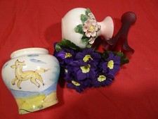 lot vases et fleur