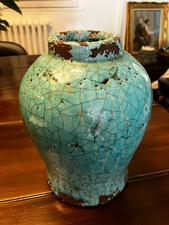 Vase en terre cuite émaillée