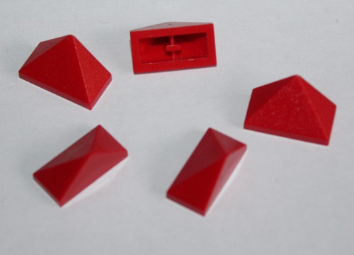 Lego red slope ref 3048c - red,