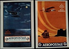 Lot de 2 Entiers Postaux Monde 20 gr Aeropostal Carte Prêt a Poster N°7