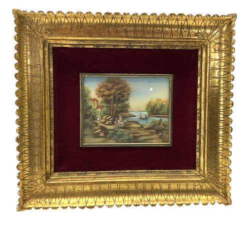 Ancienne miniature peinture - ancienne,