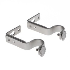  2 Pcs Support Tringle À Rideau Supports Rideaux Réglables Porte-cannes Pour Mur