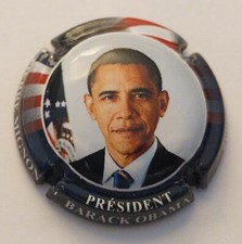 BELLE CAPSULE CHAMPAGNE PIERRE MIGNON BARACK OBAMA REF N°283a NEWS