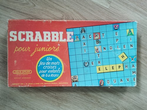 Jeu scrabble ancien - ancien, 1958