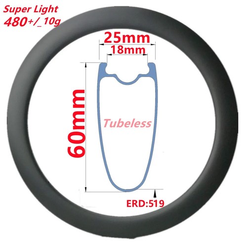 700c tubeless clincher carbon - 700c,