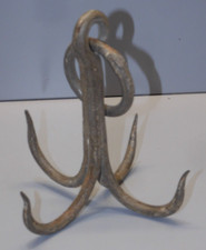 -ANCIEN GRAPPIN de PUITS CROCHET REMONTE SEAU fer forgé XIXe déco CUISINE    D