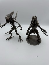 Alien (B) Scrap Metal Sculpture, Wow Anniversary gift, 2 Figurine
