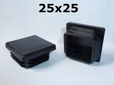 25x25 NOIR bouchon embout capuchon pour tube carré