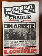 Charlie Matin n°2 du 17/03/1981: "On arrête !"