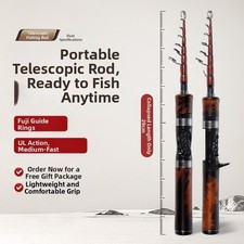 Canne à pêche télescopique