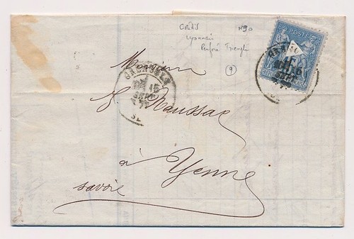 Lettre sage 15c perfore - lettre,