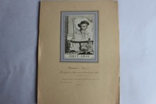 Gravure portrait Iobst Aman (Josse) peintre Suisse XVIIIe siècle (40617)
