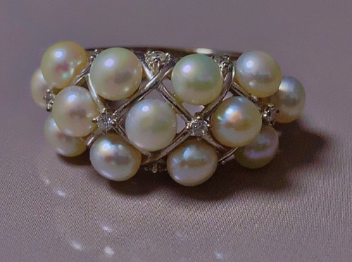 Belle bague argent perles - bague,