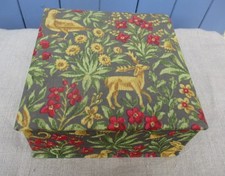 BOITE COUTURE ANCIENNE EN TISSU ET CARTON  / TBE