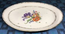 Ancien Plat Oval En Porcelaine Fine De Limoges Signé T.H. THÉODORE HAVILAND