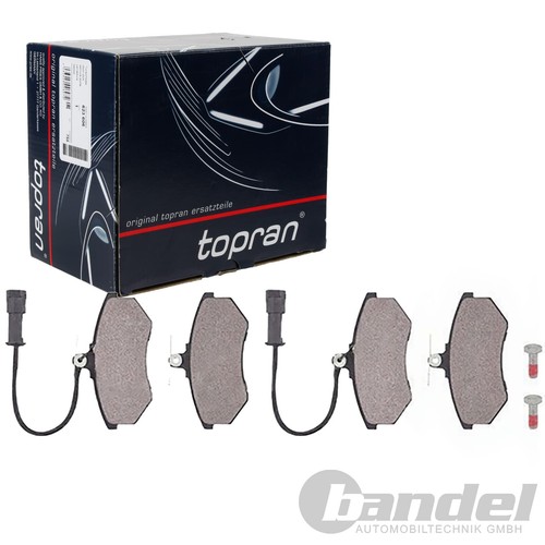 Topran plaquettes frein - plaquettes, de