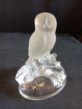 Chouette en cristal Objet De Vitrine H 15cm L 12cm P 10cm