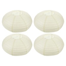 4pcs Lanterne ovale en papier lampadaire de style japonai
