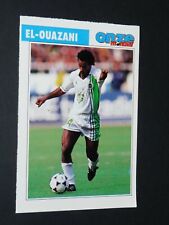 FICHE FOOTBALL ONZE MONDIAL 1990 CHERIF EL OUAZANI ALGERIE MOULOUDIA ORAN CAN