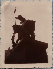 Tchécoslovaquie, Prague, Monument à Saint-Georges, Tirage vintage, ca.1930  Ti