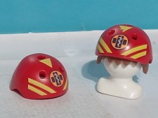 PLAYMOBIL x2 CASQUES SAUVETAGE MÉDECIN ALPINISTE GRIMPEUR QUAD