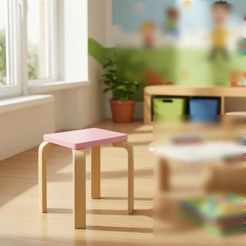 Tabouret siège carré rosé - siège,