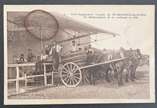CPA 71 Saint-Gengoux-de-Scissé Le Déchargement De La Vendange 1926 Cave