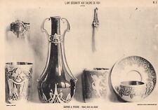 BASTIDE &WICKER ,objets  d art en argent..n:1 de l art deco 1901