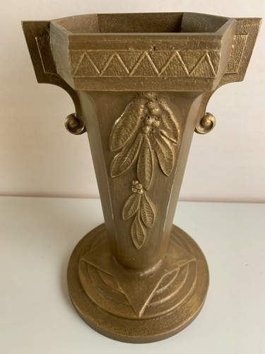 Ancien vase etain alu effet - ancien,