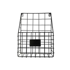  Panier de rangement en fer forgé nordique, support de rangement pour journaux,