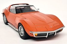 KK 1/18 Chevrolet Corvette C3 Stingray 1972 Metallic Orange Diecast Model Car