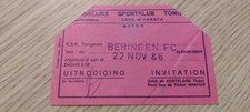 Billet 1986 SK Tongres vs KFC