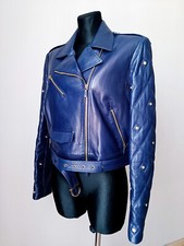 Veste en cuir Gianni Versace