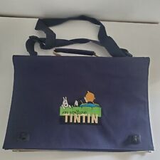 EN VOITURE TINTIN HERGE MOULINSART ATLAS CARTABLE SACOCHE NEUF TOILE BRODERIE