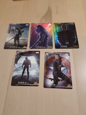 Foil SR Rare Captain America Avengers Lot 5 carte Marvel Trading Card