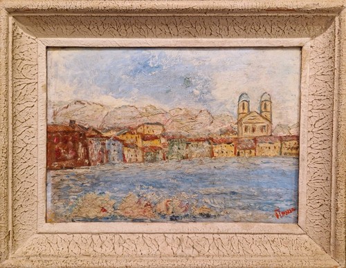 Ancien tableau peinture huile - tableau,